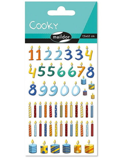 Cooky Stickers : Candles