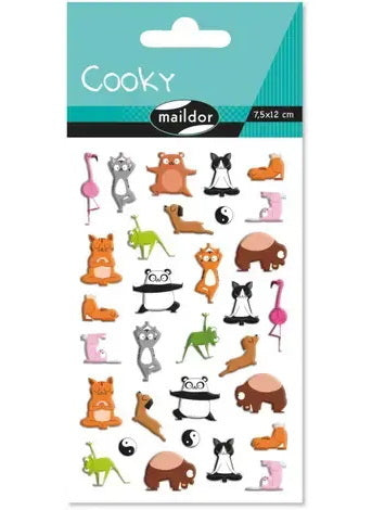 Cooky Stickers : Animals Yoga
