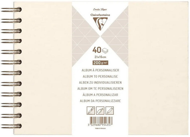 Album à personnaliser - ivoire - 210 x 160 millimètres
