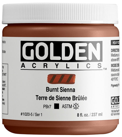 Acrylic high flow - 8 oz  burnt sienna  s1