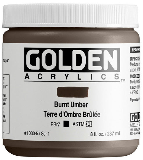 Acrylique haute viscosité - 8 oz  ombre brulée  s1