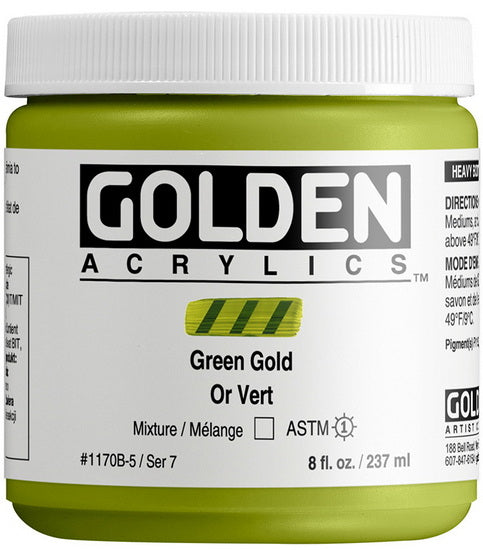 Acrylique haute viscosité - 8 oz  or vert  s7