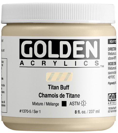 Acrylique haute viscosité - 8 oz  ecru de titane  s1