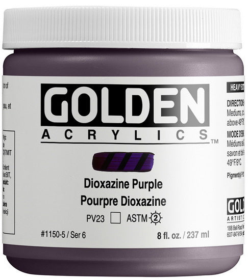 Acrylique haute viscosité - 8 oz  violet de dioxazine  s6