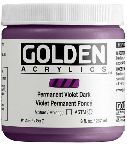 Acrylique haute viscosité - 8 oz  violet permanent foncé  s7