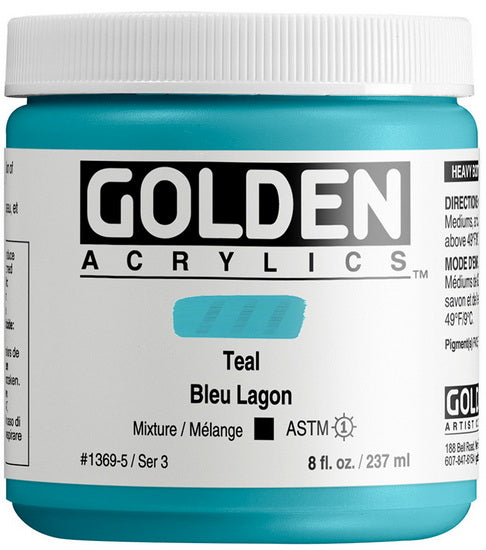 Acrylique haute viscosité - 8 oz  bleu lagon  s3