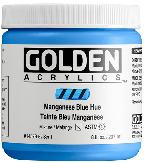 Acrylique haute viscosité - 8 oz  bleu manganese imitation  s1