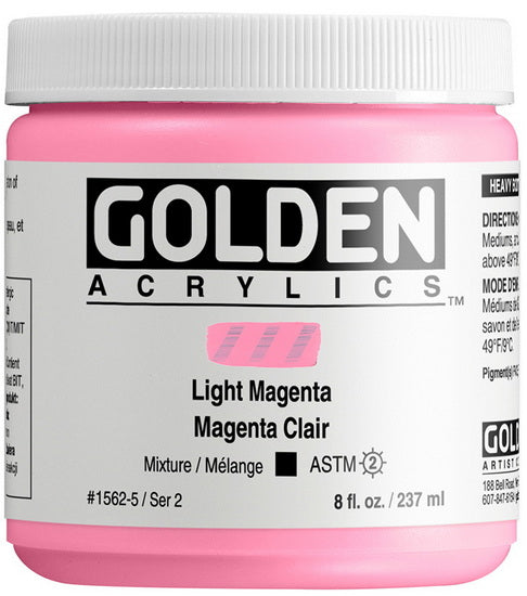 Acrylique haute viscosité - 8 oz  magenta clair  s2