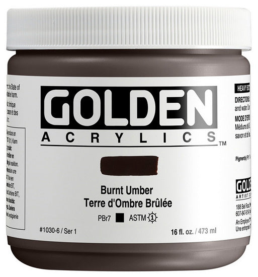 Acrylique haute viscosité - 16 oz  ombre brulée  s1