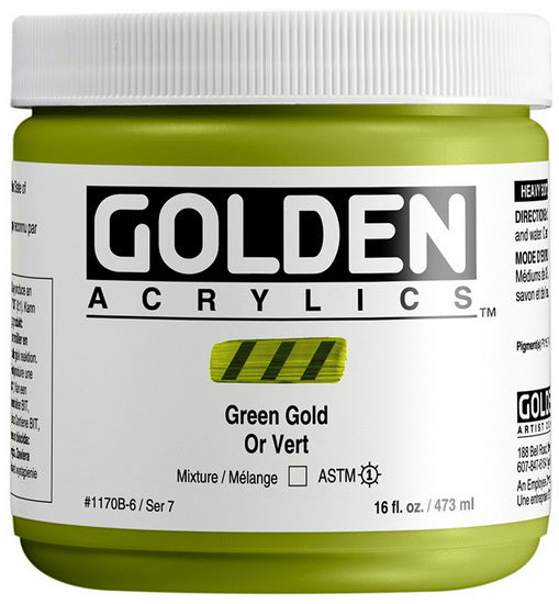 Acrylique haute viscosité - 16 oz  or vert  s7