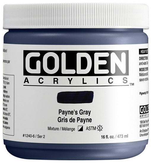 Acrylique haute viscosité - 16 oz  gris de payne  s2