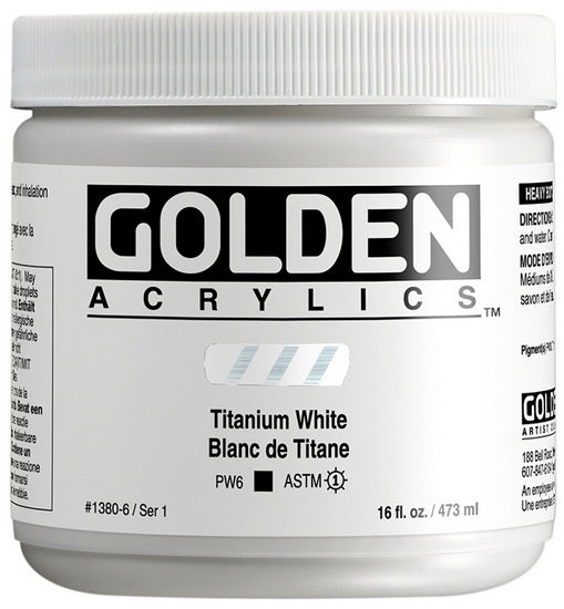 Acrylique haute viscosité - 16 oz  blanc de titane  s1