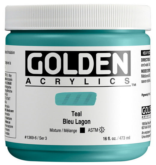 Acrylique haute viscosité - 16 oz  bleu lagon  s3