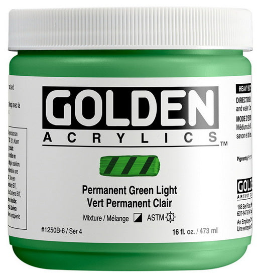 Acrylique haute viscosité - 16 oz  vert permanent clair  s4