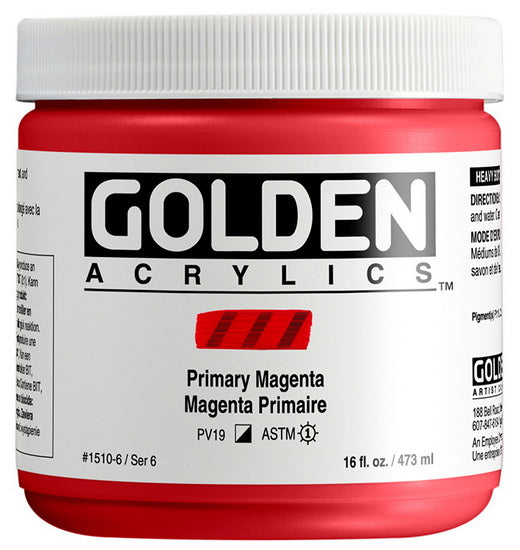 Acrylique haute viscosité - 16 oz  magenta primaire  s6