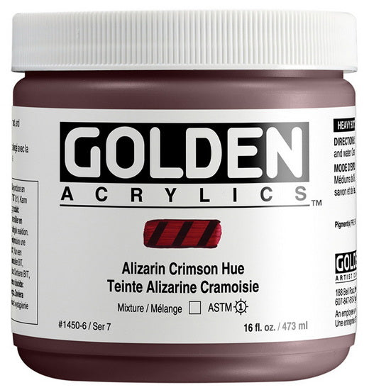 Acrylique haute viscosité - 16 oz  alizarine cramoisie imit  s7