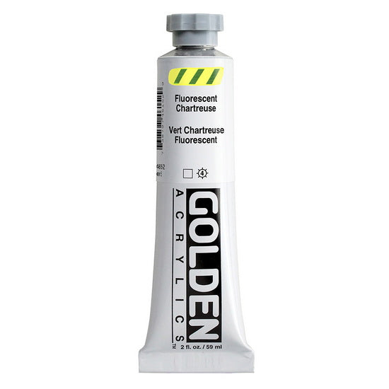 Acrylic heavy body - 2 oz  fluorescent chartreuse  s5