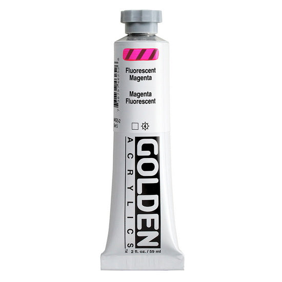Acrylic heavy body - 2 oz  fluorescent magenta  s5