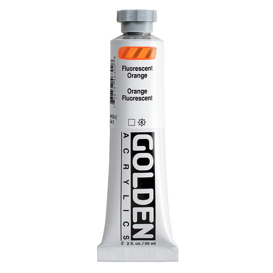 Acrylique haute viscosité - 2 oz  orange fluorescent  s5