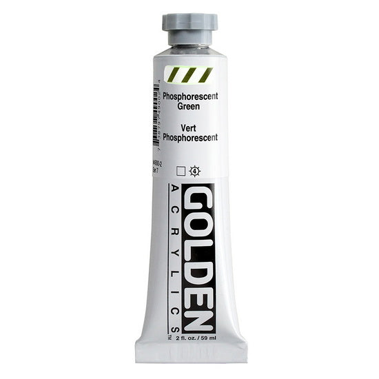 Acrylique haute viscosité - 2 oz  vert phosphorescent  s7