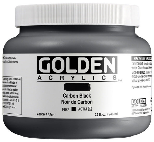 Acrylique haute viscosité - 32 oz  noir de carbone  s1