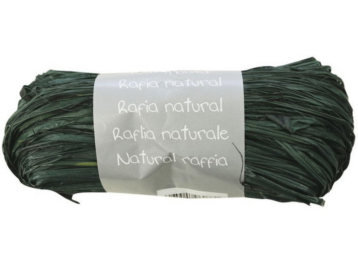 Raphia naturel - 50 g, vert sapin