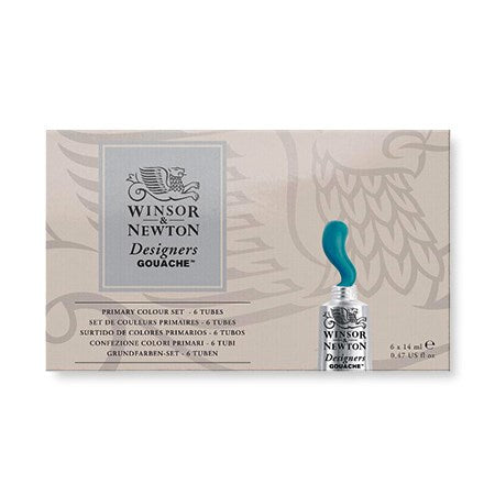 Set of 6 Designer Gouache Primary - 14ml