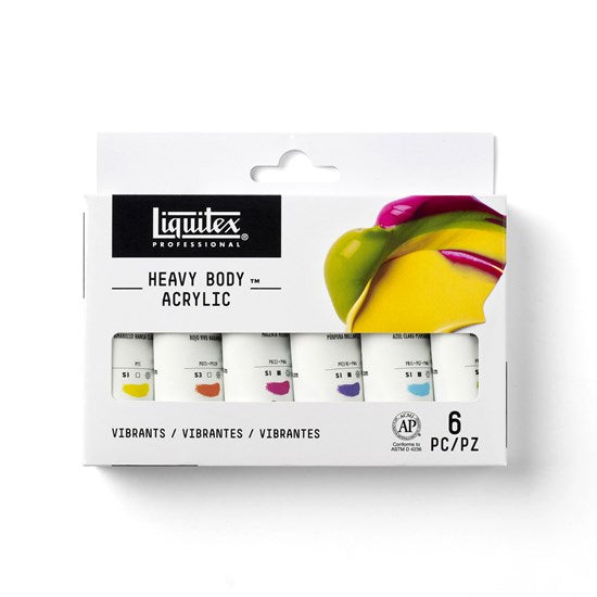 Ens. 6 acrylique hb vibrant - 22ml