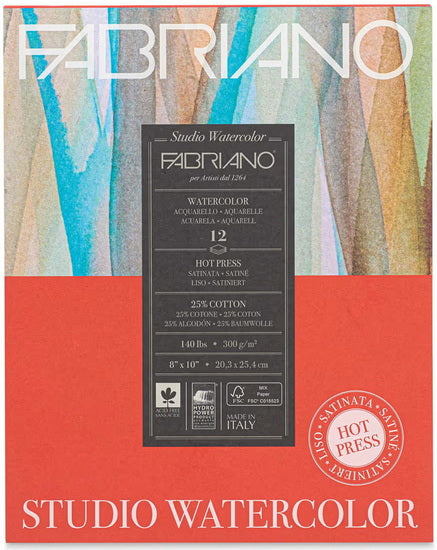 Satin Watercolor Paper Pad - 8 X 10 INCHES INCH