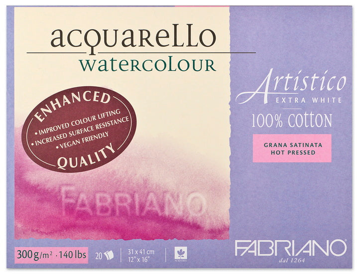 Aquarello Watercolour Paper - Extra White - GRAIN_SATINE INCH -