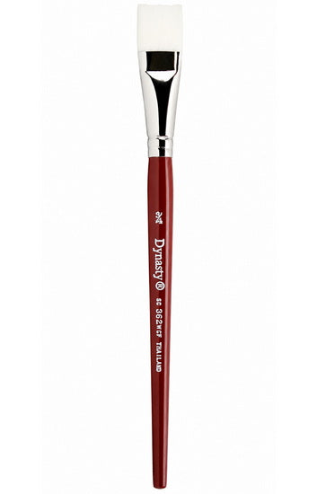 Brush Short Handle/Synthetic Bristle Flat - 3/4"