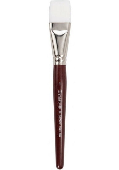 Brush Short Handle/Synthetic Bristle Flat - 1 "