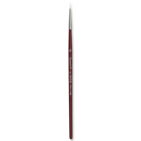 Brush Short Handle/Synthetic Bristle Round - #0