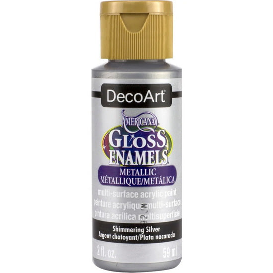 Acrylique americana email brillant argent chatoyant - 60ml