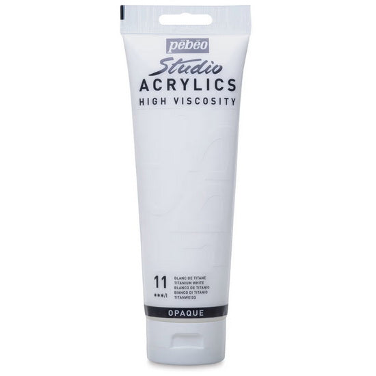 Acrylique hv - studio - 250ml - blanc de titane