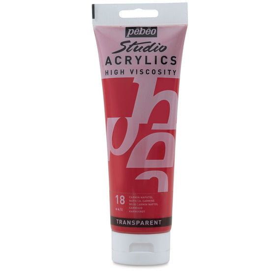 Acrylique hv - studio - 250ml - carmin