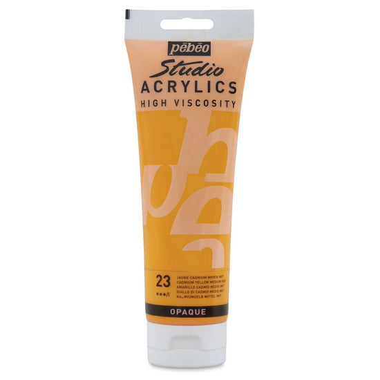 Acrylique hv - studio - 250ml - jaune de cadmium moyen