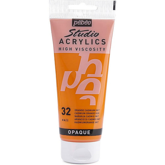 Acrylique hv - studio - 250ml - orange de cadmium