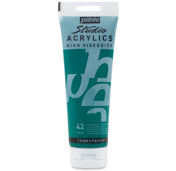 Acrylique hv - studio - 250ml - vert emeraude phtalo