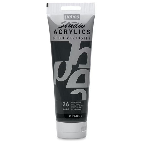 Acrylic hv - studio - 250ml - mars black