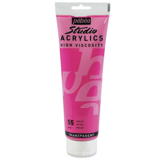 Acrylique hv - studio - 250ml - rose azo
