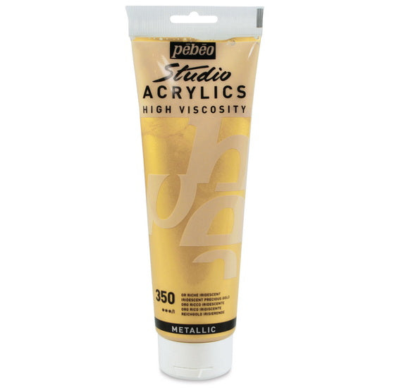Acrylique hv - studio - 250ml - or riche iridescent