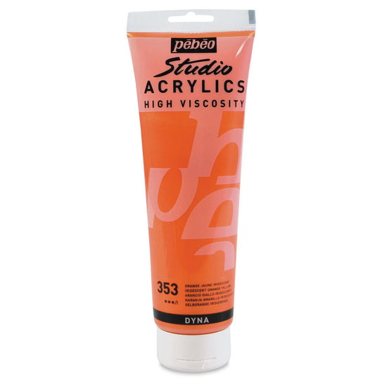 Acrylique hv - studio - 250ml - orange jaune iridescent
