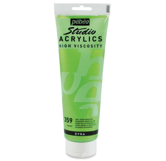 Acrylique hv - studio - 250ml - vert jaune iridescent