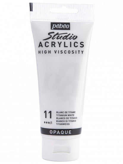 Acrylique hv - studio - 100ml - blanc de titane