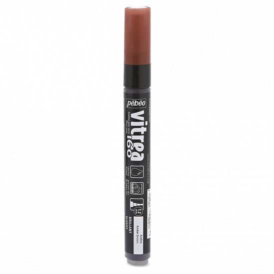 Glass marker - vitrea 160 - brown earth gloss