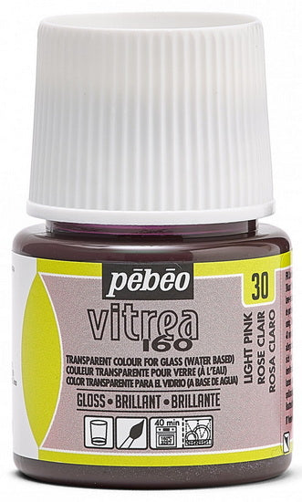 Peinture verre - vitrea 160 - 45ml - rose clair