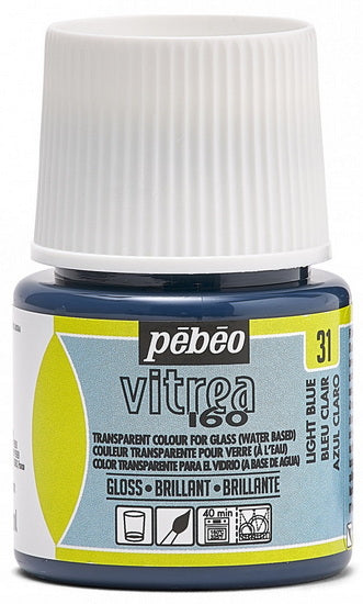 Peinture verre - vitrea 160 - 45ml - bleu clair