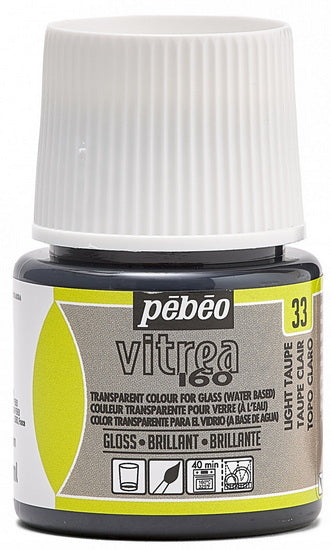 Glass paint - vitrea 160 - 45ml - light taupe