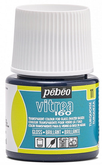 Peinture verre - vitrea 160 - 45ml - turquoise
